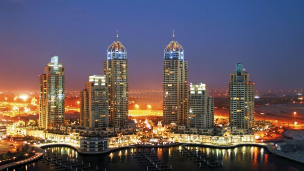 Dubai Marina in Dubai.