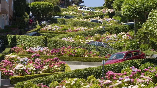 Lombard Street, San Francisco: currently free to drive.