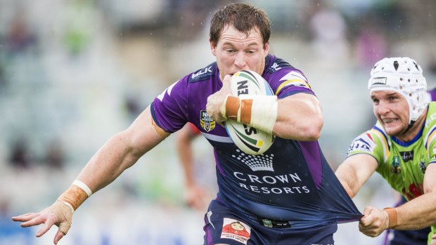 Big fight ahead: Melbourne Storm's Tim Glasby expects a tough encounter against Cronulla.