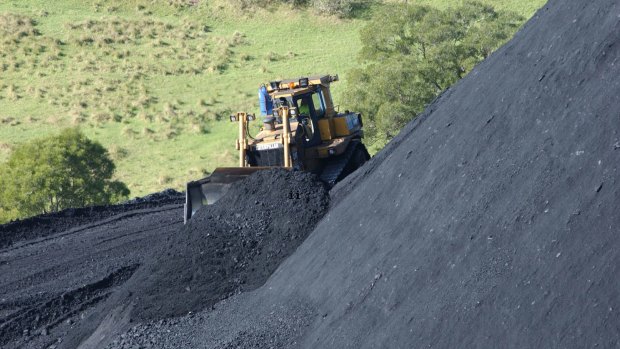 Coal being handled by Illawarra Coal. Questions are being asked about how it won approval for an underground mine in the Special Areas.