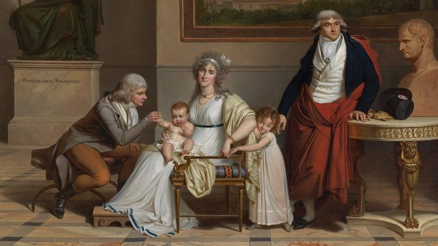 Louis Gauffier, The family of Andre-Francois, Count Miot de Melito, (detail) (1795-96).
