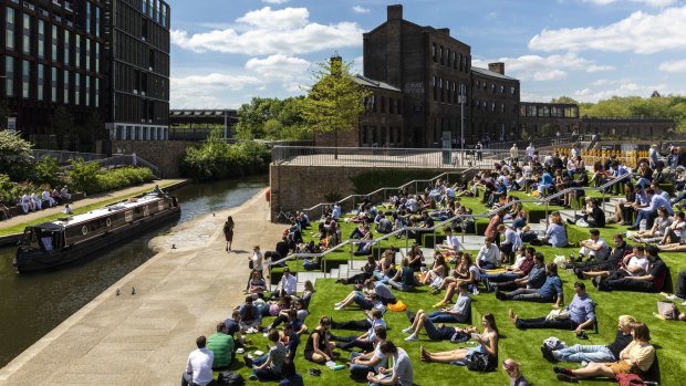 Granary Square was once a canal basin, where barges would unload goods. It's still a hive of activity, with a year-round program of events, performances, markets and festivals.