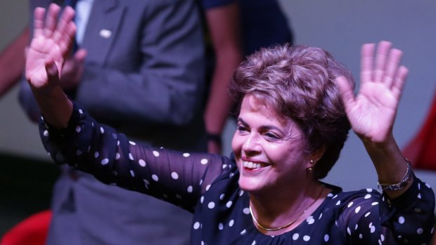 Suspended Brazilian President Dilma Rousseff.