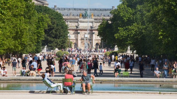 Jardin des Tuileries reopened on Saturday after more than two months of closure.