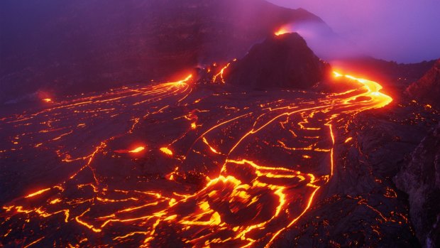 Kilauea Volcano and lava flow on the island of Hawaii. File photo.