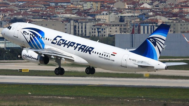 An image from April 2014 of the EgyptAir plane that crashed over the Mediterranean.