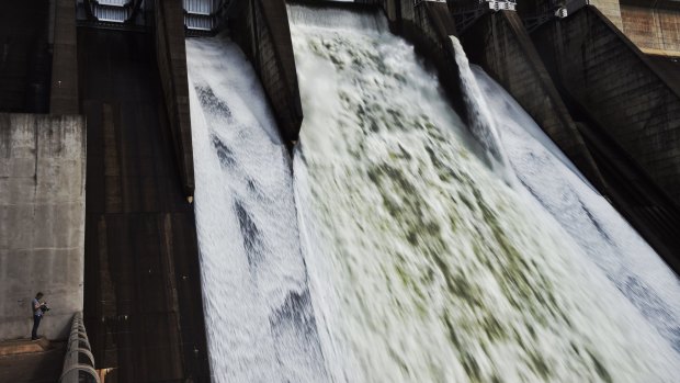 Warragamba Dam, Sydney's main catchment, last spilled over in August 2015 - and may again on Monday.