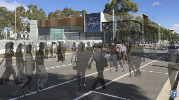 Big plans: Work has begun on the NSW centre of excellence being built across the road from ANZ Stadium.