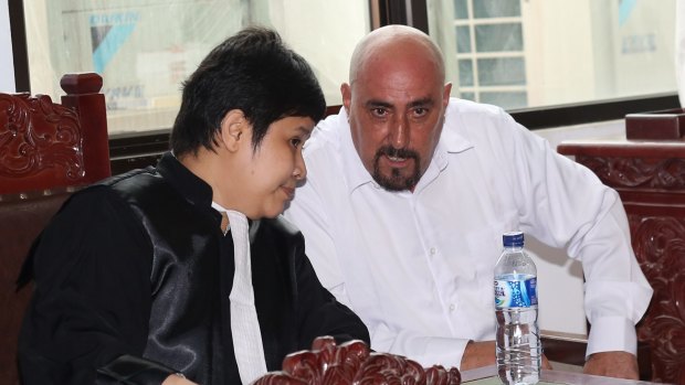 Serge Atlaoui, a French national on death row with Andrew Chan and Myuran Sukumaran, at Tangerang district court on Wednesday.