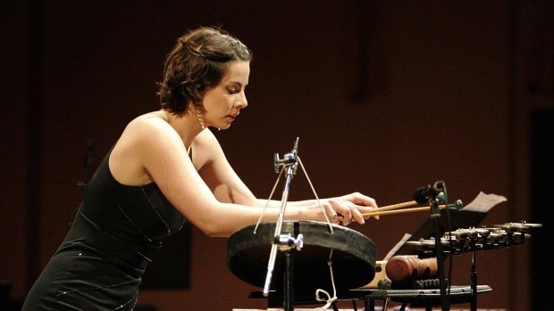 Percussionist Claire Edwardes was soloist in the CSO's  final concert for the 2015 season.