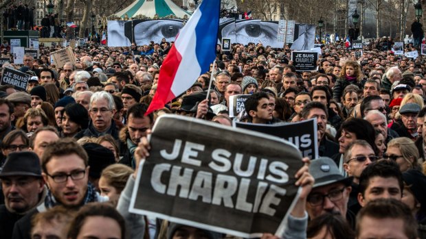 Solidarity move: Up to 4 million people marched in solidarity in France after the Charlie Hebdo attack.