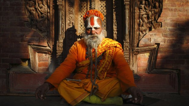 A Hindu holy man, or sadhu, in Kathmandu in 2012.