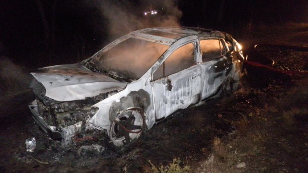The car was found burnt out in Farrer last month. 
