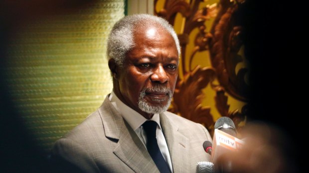 Former UN Secretary-General and Rakhine State Advisory Commission Chairman Kofi Annan.
