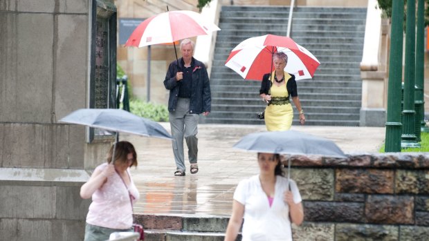 Wet weather should be easing in Brisbane by Sunday night.