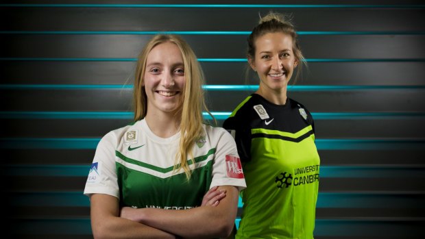Nickoletta Flannery is one of three Canberra United players selected for the Australian under-19 team.