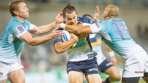 Matt Toomua will lead the Brumbies attack against the Blues on Friday night.