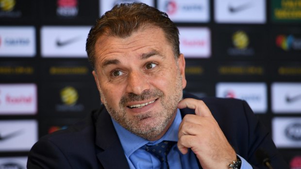 Attracting
 attention:
 Socceroos coach Ange Postecoglou.