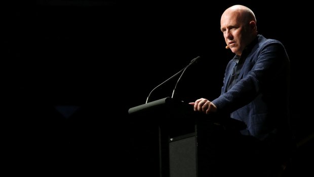 Richard Flanagan delivered a blunt message to the government on copyright