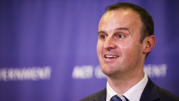 ACT Chief Minister Andrew Barr spoke at his 25th Labor conference on Saturday, his first as head of government. 