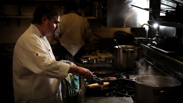 Signature: Chef James Mussillon in the Courgette kitchen.