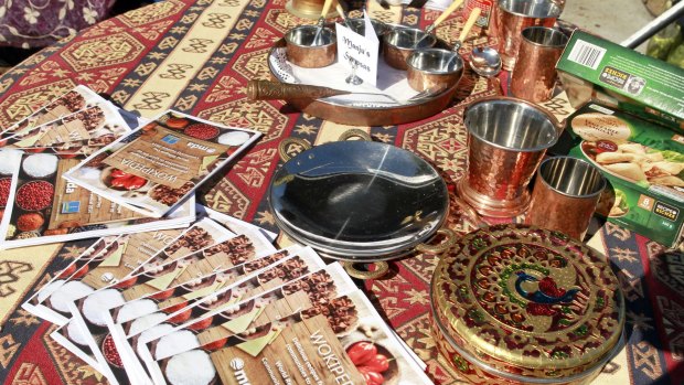 A stall at World Refugee Day celebrations at Annerley.