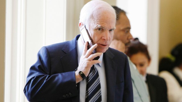 Republican senator John McCain was "shocked" by news of Steele's research.