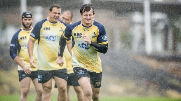 The weather has been beautiful in Canberra this week, as Brumbies player James Dargaville found out on Monday.