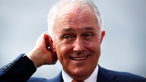 Defensive: Prime Minister Malcolm Turnbull.