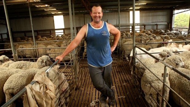 Glen Parish, father of Essendon footballer Darcy, in his "office".
