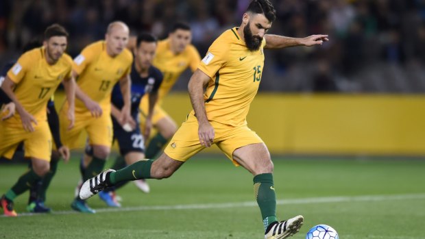 Strong chance to start: Socceroos captain Mile Jedinak played off the bench in Aston Villa's past two matches  after being out since June with a groin injury. 