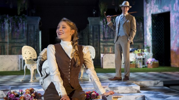 Eloise Winestock, with Aaron Tsindos, in <i>The Importance of Being Earnest.</i>


