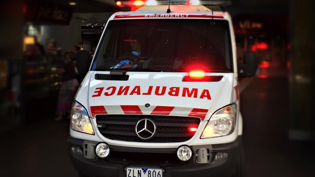 The 22-year-old pedestrian was taken to The Alfred hospital with life-threatening injuries.