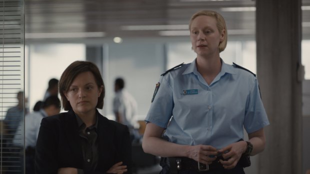 Elisabeth Moss and Gwendoline Christie in 'Top of the Lake: China Girl'.