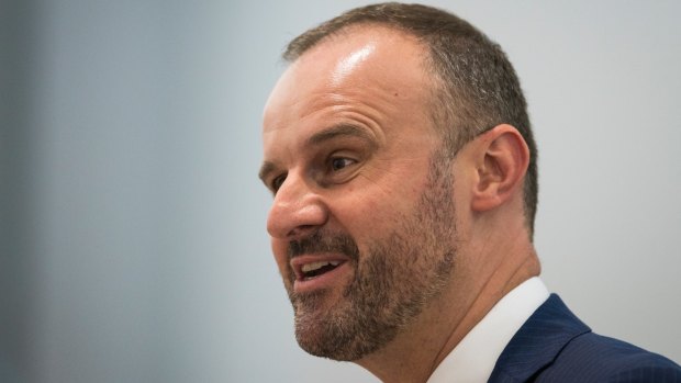 Chief Minister Andrew Barr, whose comment that he apparently "hates journalists" has been labelled a "brain snap".