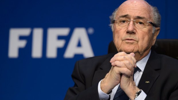 In the eye of the storm: FIFA president Sepp Blatter.