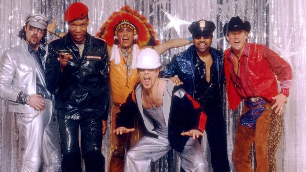 The other Village People, with founding members Alex Briley and Felipe Rose (second and third from left) and singer Ray Simpson (second from right).
