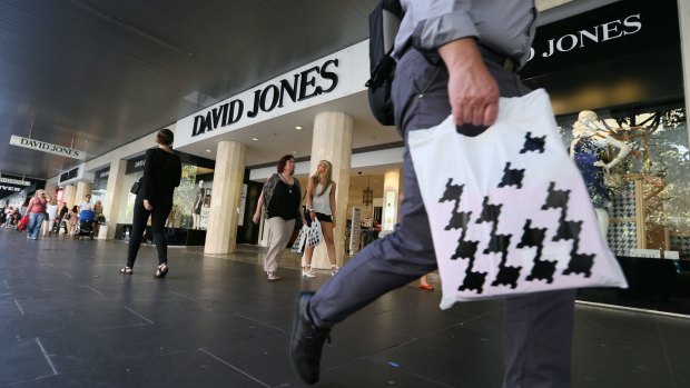 David Jones' total sales grew 1 per cent to $2.2 billion.