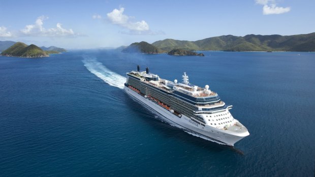 Celebrity Solstice in New Zealand.