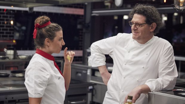 Hell's Kitchen: Olympian Jess Fox and Marco Pierre White.