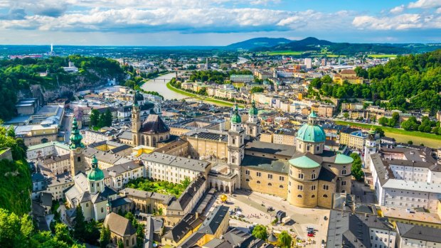 The historic city of Salzburg.