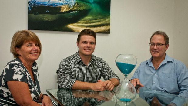 'The best option': Ross Marais with his parents.