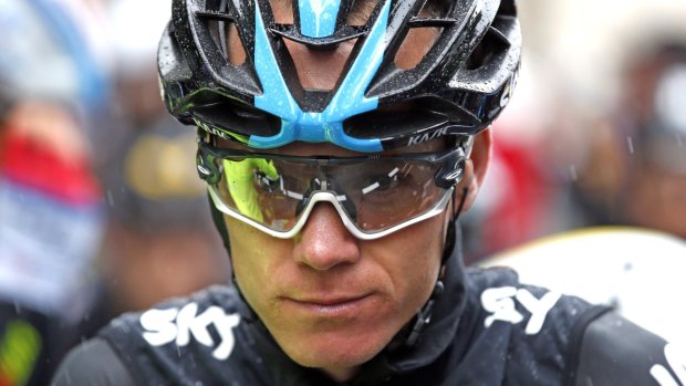 New race leader ... Chris Froome of Britain.
