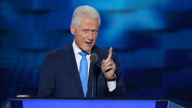 Former US president Bill Clinton gave a speech at the Democratic National Convention that paled in comparison to his speech of four years ago.