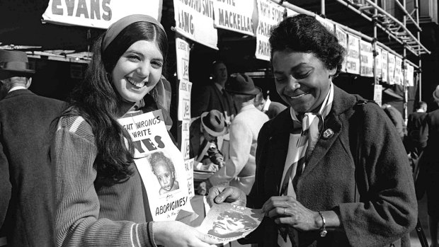 Indigenous activist Faith Bandler during the 1967 referendum. 