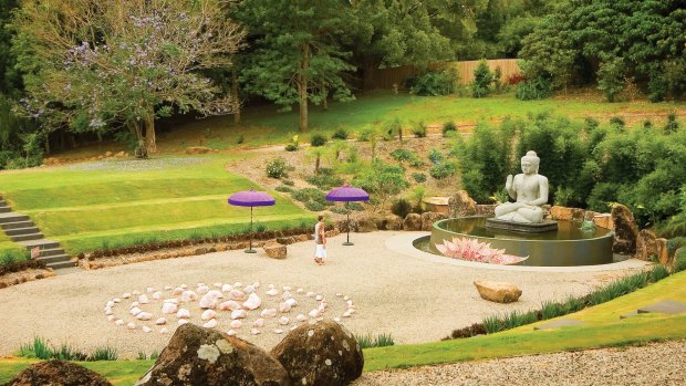 Crystal Castle's main drawcard is its Shambhala Gardens, tucked into spectacular hinterland folds of hills.