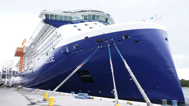 The Celebrity Edge at Fort Lauderdale.