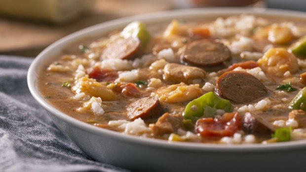 Gumbo is a rich, soupy stew.