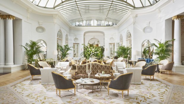 The hotel's Palm Court.