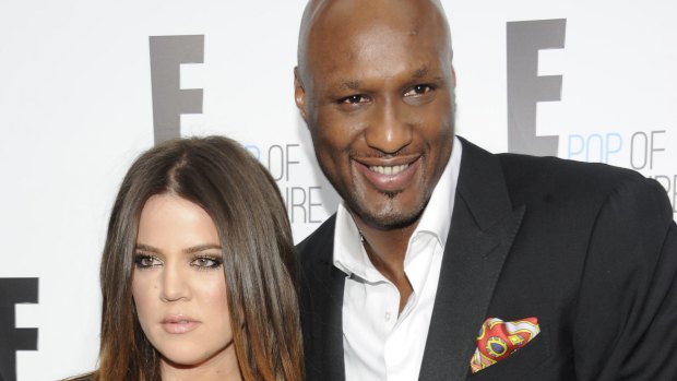 Khloe Kardashian and Lamar Odom from the show Keeping Up With The Kardashians.